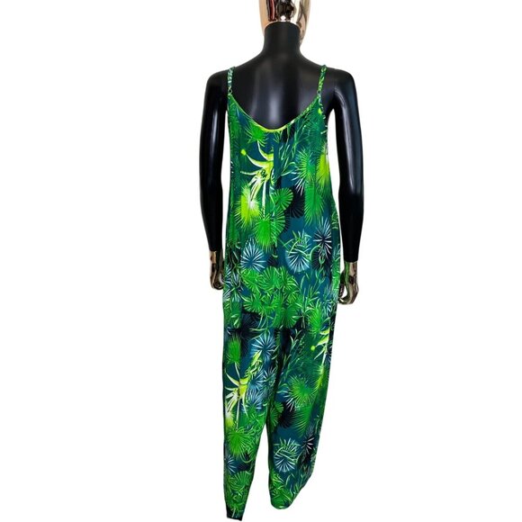Tropical Green Jumpsuit - Picture 4 of 11